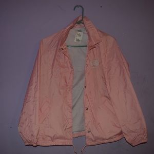 Water Resistant Pink Windbreaker